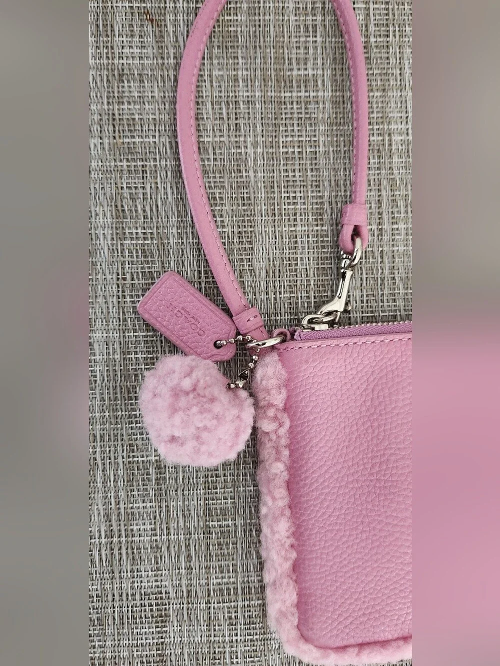Coach pink leather
